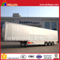 Steel Box Fabric Curtain Side Semi Trailer for Supermarket Goods